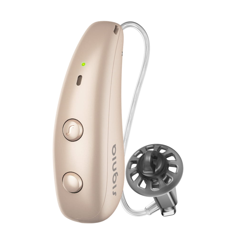 Appareil auditif Signia Pure Charge&Go MAX à écouteur déporté, coloris beige